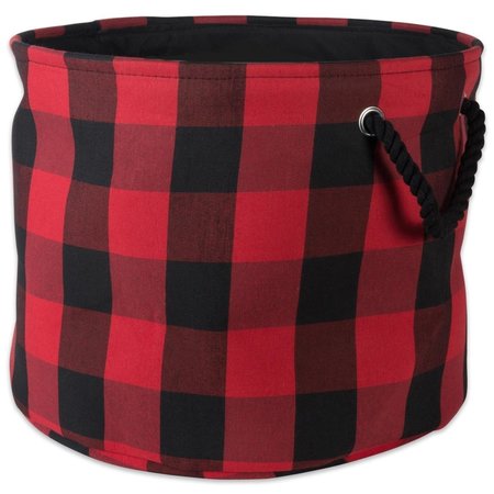 MADE4MANSIONS Storage Bin, Polyester, Red/Black MA1541491